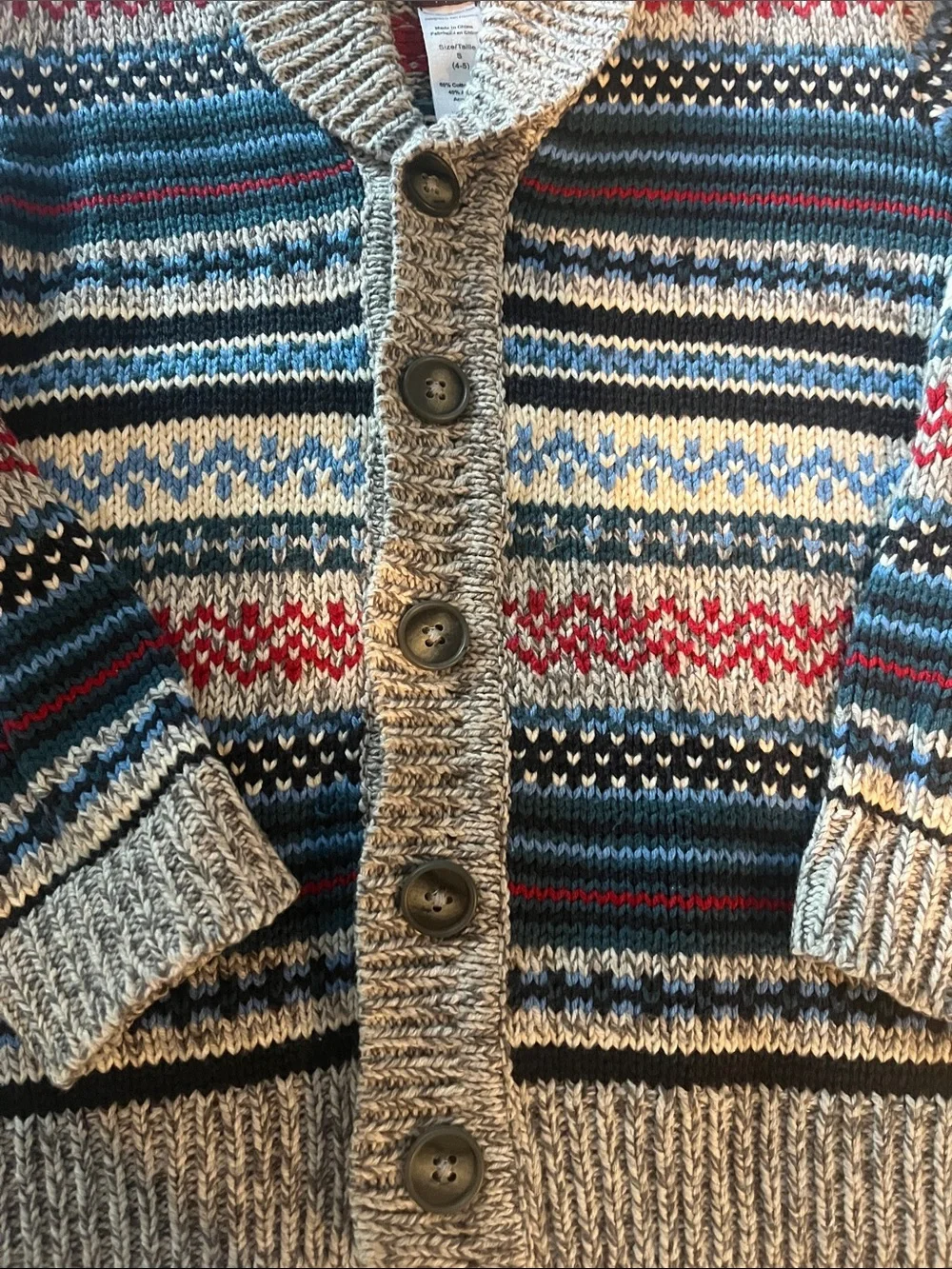 Tea Collection Button Down Chunky Cardigan